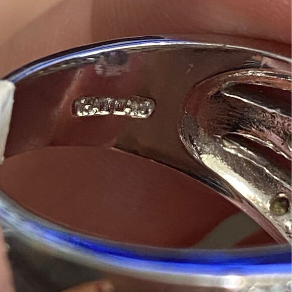 Ring Size 9.5 Tourmaline and CZ Sterling Silver 925 RP Women Semi-Precious Stone - Picture 9 of 9